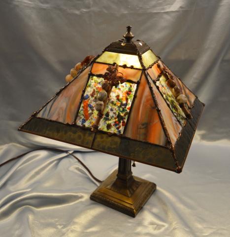 stained glass panel lamp